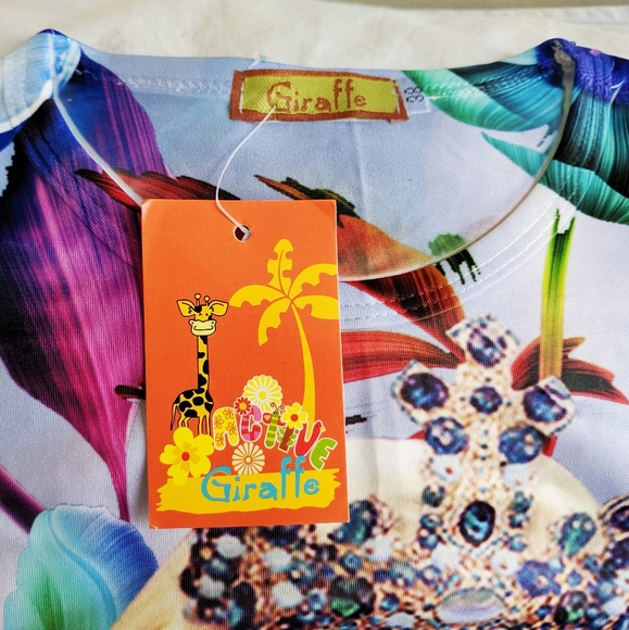 NWT girl Disney Frozen Elsa printed dress size 7X - Picture 7 of 8